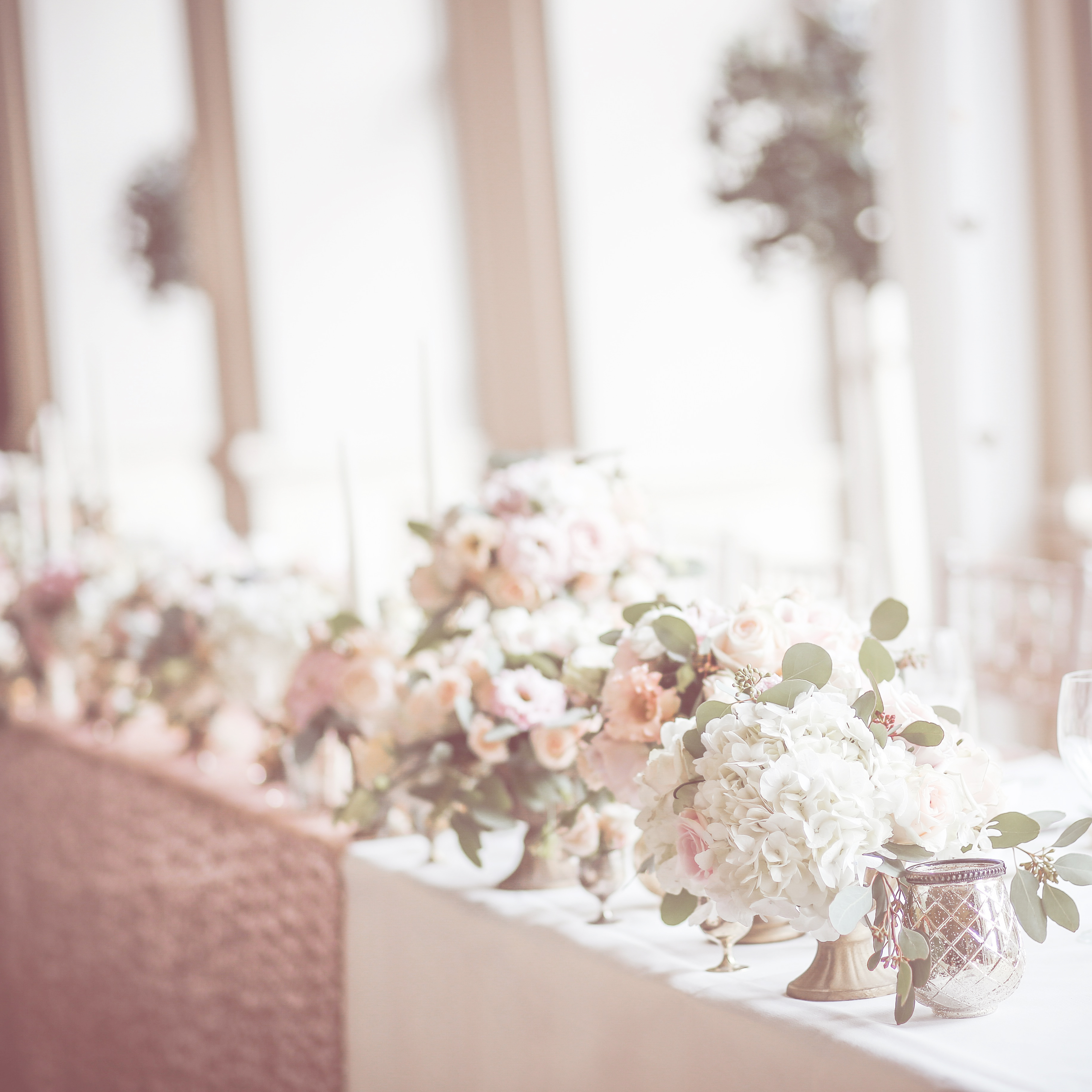 Flowers on a table